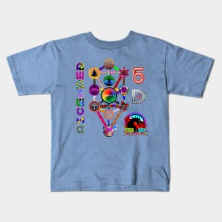 Tree of Life 5D Dragon Unify For Ascension Science = Spirituality Graphic Kids T-Shirt